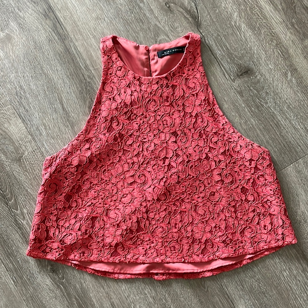 Satin & Lace Zara Crop Top